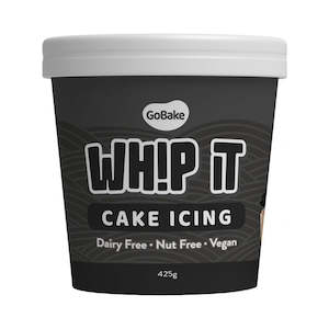 Whip It Cake Icing Vanilla Super Black 425g