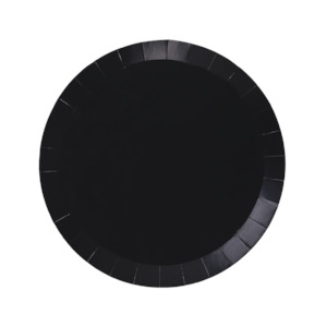 Black: Black Snack Plates 20pk