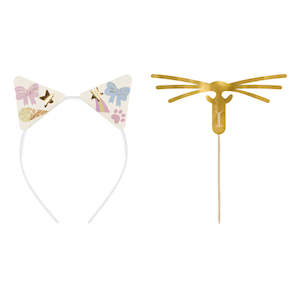 Party Hats: Cat Ears Headband & Whiskers Set 5pk