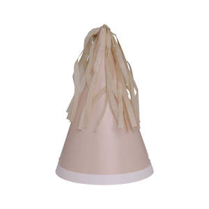 Party Hats: White Sand Party Hats 10pk
