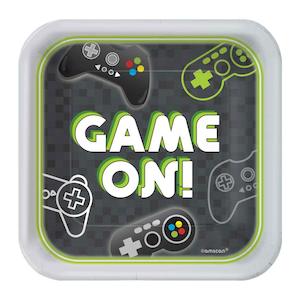 Level Up Gaming Plates 8pk
