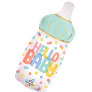Hello Baby Bottle Foil Balloon