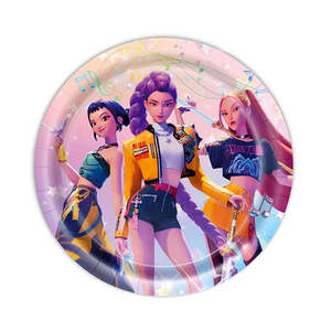 KPop Demon Hunters Pink Plates 10pk