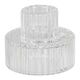 Clear Glass Candle Holders 2pk