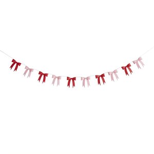 Garlands: Pink & Red Bow Garland