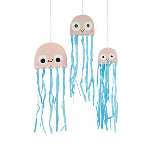 Party Decorations: Jellyfish Hanging Decoration 3pk