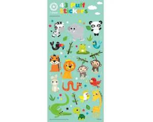 Jungle: Jungle Puff Stickers