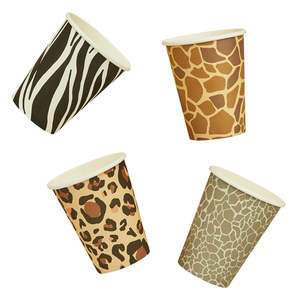 Animal Print Cups 8pk