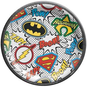 Justice League Plates 8pk