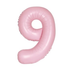Matte Pink Giant Foil Number Balloon - 9