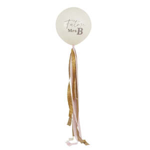 Balloons: Future Mrs Customisable Jumbo Balloon & Tassel Tail