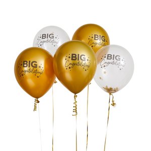 Balloons: Big Congratulations Balloons 5pk