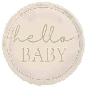 Hello Baby Nude Round Foil Balloon