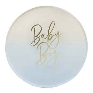 Baby Shower: Baby Boy Plates 8pk