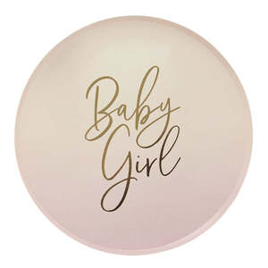 Baby Girl Plates 8pk