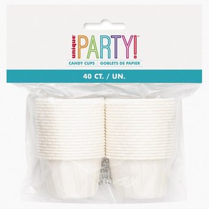 White: White Candy Cups 40pk
