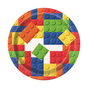 Plates: Building Blocks Plates 8pk