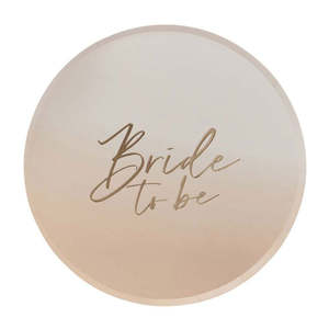 Plates: Bride To Be Plates 8pk