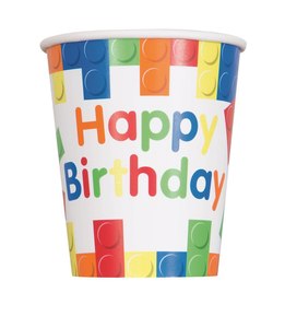 Cups: Building Blocks Cups 8pk