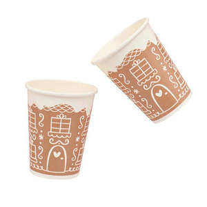 Cups: Gingerbread House Cups 8pk