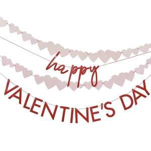 Garlands: Be Mine Happy Valentines Bunting