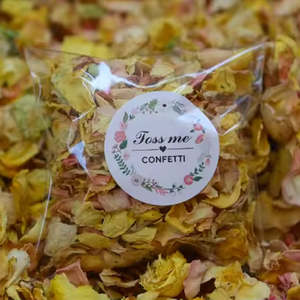 Yellow Rose Flower Confetti