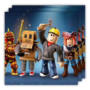 Napkins: Roblox Blue Napkins 20pk