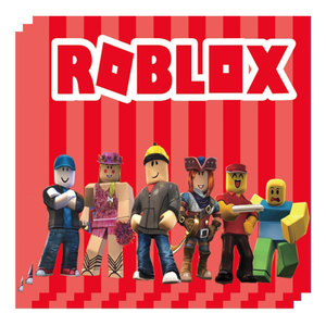 Napkins: Roblox Red Napkins 20pk
