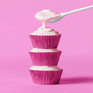 Hot Pink Foil Baking Cups 50pk