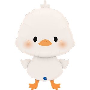 White Duckling Foil Balloon