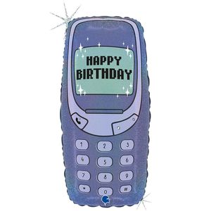 00's Birthday Phone Foil Balloon