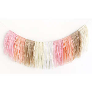 Layered Tissue Fringe Garland
