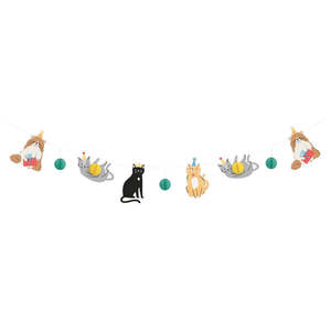 Pawty Animals Cat & Honeycomb Garland