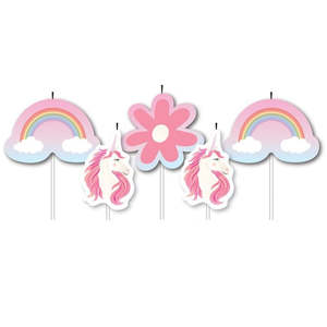 Unicorn 5 Pick Candles