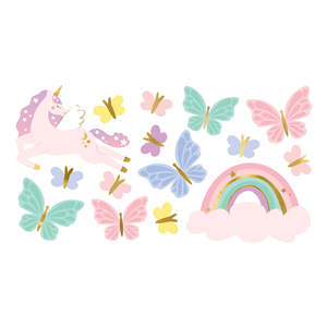 Unicorn: Unicorn & Butterfly Tattoos 15pk