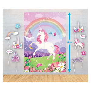 Unicorn Backdrop & Photo Props