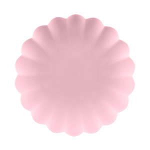 Pink Frill Reusable Plates 4pk