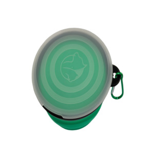 Travel Collapsible Food Or Water Bowl With Lid For Cats And Dogs - Small