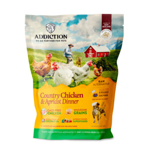 Food Kibble: Addiction Country Chicken & Apricot Dinner (Dog) 0.91kg
