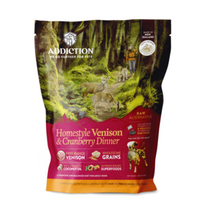 Addiction Homestyle Venison & Cranberry Dinner Dog Food/Topper
