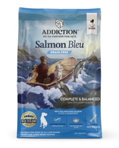 Addiction Salmon Bleu Dog - New Zealand King Salmon Dry Dog Food, All Life Stage