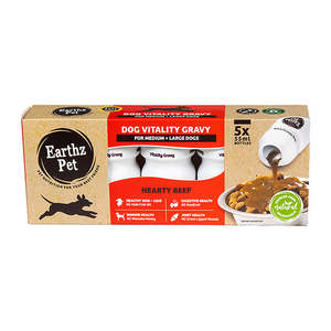 Gravy: Earthz Pet Vitality Gravy - Beef 50ml - For Medium to Large Dogs