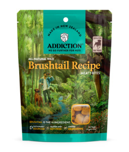 New Items: Addiction Brushtail Meaty Bites Dog Treats