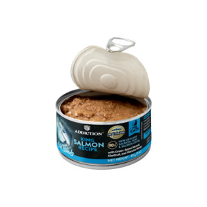 New Items: Addiction Wild Islands King Salmon Recipe Grain Free Wet (Cat) Food 85g