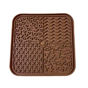 Waggin Tails Slow Feeder Snack Mat Mocha 20cm