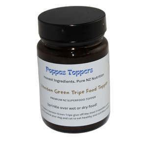 New Items: Poppas Toppers Venison Green Tripe Food Topper Sprinkles (50g)