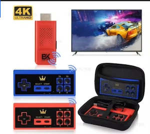 Controllers: 4K HD 8 Bit King Retro Game Console Built In 3000 Games Wireless Dual Controller Handheld Game Player Gamepad For PCE FC GBC GB, Brand New Gaming Controller