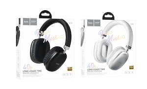 Headphones And Earphones: Premium Bluetooth Headset w/ 40 Hours (W35)