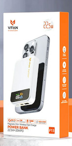 Vipfan 10000mah Power Bank W 2 Usb 2 1 Amp F1: VFAN F13 10000mAh Magnetic Mini Wireless Fast Charge, Power Bank