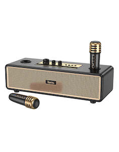 Speaker: Hoco Portable Bluetooth Speaker with 2 Wireless Mic, Brand New
